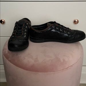Gucci GG Leather Vintage Sneakers
